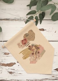 Resim Mutfak Duvar Dekoru, Pinterest Oda Dekoru, Sanat Serisi, Kanvas Flama Askılı Duvar Örtüsü NO:445 - Renkli - 13 / 50 x 70 