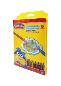 Resim Play-doh Kuru Boya Jumbo Oluklu 12 Renk Play-ku027 - 