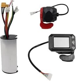 Resim Greethga 36V 350W Elektrikli Scooter Kontrol LCD Ekran Elektrikli Scooter Fren Hızlandırıcı Gaz Kelebeği Seti Sıkıca ve Güvenilir Sabit (36V) 