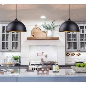 Resim 55905312 Riolight Modern1,vintage1 Cafe,oteller İçin 1xe27 Siyah Metal Sarkıt Avize Çap:30cm 1adet F Diğer 