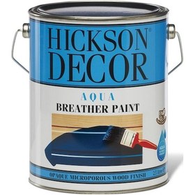 Resim Hickson Decor Aqua Breather Paint Örtücü Dış Cephe Beyaz Boya Parlak 1 LT 