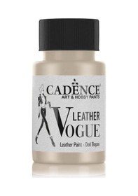 Resim Leather Vogue Deri Boyası Metalik Lvm-02 Platin 50 Ml 