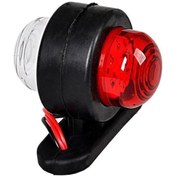 Resim Oto Motto Mini Takoz Lamba Tek Ledli Kırmızı-beyaz 12v-24v 1 Adet 