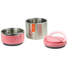 Resim Penguen PNG-1302 Vakumlu 2 Katlı Yemek Termosu Sefer Tası Pembe 