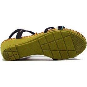 Resim Guja Blg151-5 Siyah Kadın Taşlı Dolgu Topuk Sandalet Siyah 