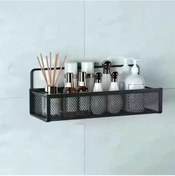 Resim Mutfak Duvara Monte Depolama Rafı Delikli Olmayan Duvara Monte Siyah 