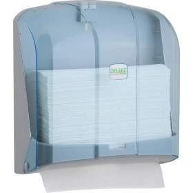 Resim Vialli KH300T Z Katlı Kağıt Havlu Dispenseri Şeffaf 300'lü 