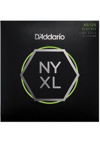 Resim D'addario Bass Nyxl Long 5 Telli Bas Gitar Teli 45-125 