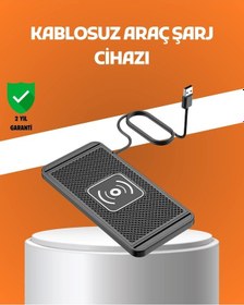 Resim Vexor Araç İçi Kablosuz Şarj Pedi Manyetik Güçlü Tutuş, Hızlı Şarj Özelliği 