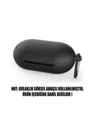 Resim Microsonic Samsung Uyumlu Galaxy Buds Mat Silikon Kılıf Siyah 