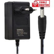 Resim Powermaster Weko 7.8 Volt - 3 Amper 3.5*1.35 Uçlu Yerli Üretim Ac Plastik Yazar Kasa Adaptörü 