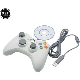 Resim White-1 Adet Usb Kablolu Titreşim Gamepad Joystick Pc Denetleyicisi İçin Windows 7/8/10 İçin Değil Yüksek Kaliteli Gamepad İle Xbox 360 Joypad İçin 