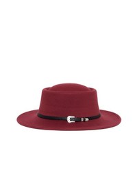 Resim Berellini Kaşe Kaşmir - Unisex Geniş Fotör Bordo 