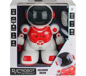 Resim Pasifik Toys Uzaktan Kumandalı Akıllı Astronot Robot Işıklı Sesli Kırmızı DB05 