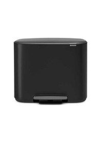 Resim Bo Çöp Kovası, Pedallı, 36lt - Mat Siyah Mat Siyah 