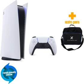 Resim Sony PS5 Dijital 825GB Standart Kasa + Tek Kol + ConsoleX Çanta (Yenilenmiş – 2 Yıl Garantili) 