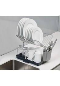 Resim Joseph Joseph 2 Katlı Katlanabilir Bulaşıklık - Gri 