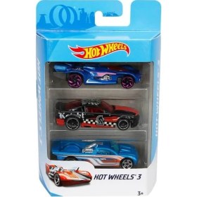 Resim Hot Wheels 3'lü Oyuncak Araba Seti - Özel Renk Tasarımı ve Dayanıklı Malzeme ile Eğlence 