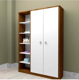 Resim Bicabin Bicabin Atlas Mira Iki Kapaklı Iki Çekmeceli Gardırop 