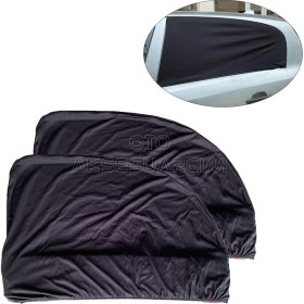 Resim Ergün Store Elastik Oto Yan Cam Bebek Güneşlik Araba Perdesi Hatchback Uyumlu 2'li 