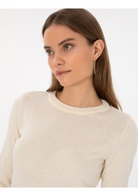 Resim Pierre Cardin Kadın Ekru Kazak /triko 50315758-vr019 Ekru 