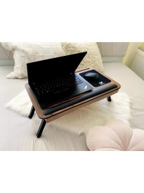 Resim Hype Store Axolotl Supply Lidya Telefon Tablet Bölmeli Katlanır Ayaklı Minderli Laptop Sehpası Bilgisayar Çalış 