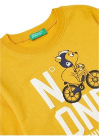 Resim United Colors Of Benetton Unisex Çocuk Sweatshirt Ben.3ı1xg10fl Sarı 