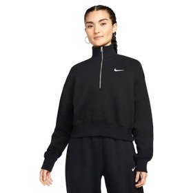 Resim Nike Phoenix Kadın Siyah Günlük Stil T-Shirt DQ5767-010 