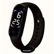 Resim Gaojunshop01 Siyah Led Dokunmatik Spor Saati - Dijital Ekran, Pil İle Çalışır, Sağlam Kayış, Fitness Ve Günlük Kullanım İçin İdeal, Mükemmel Hediye Diğer 