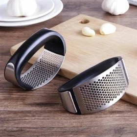 Resim Mabeyn Yeni Sarımsak Ezici Paslanmaz Çelik Garlic Press, Sarımsak Ezme Aleti Aparatı (1 Adet) 