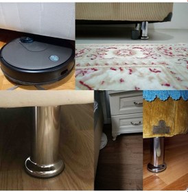 Resim Baza Ayağı Koltuk Ayağı Kanepe Ayağı Mobilya Ayağı Krom 15 Cm 3/8" Kalın Dişli Yeşil Diğer 
