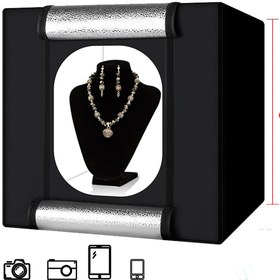 Resim Deyatech Pdx Ürün Çekim Çadırı Ledli Pro 60x60 Cm Katlanabilir 
