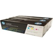 Resim Hp 305A Mavi-Kırmızı-Sarı 3lü Takım Toner CF370AM CE411A-CE412A-CE413A 