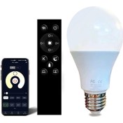Resim Yuntech01 E27 Uydu Armatürü 12w Akıllı Led Işık, Uzaktan Kumanda İle Çift Renkli Dimmable Ve Renk Değiştirilebilir Ampul 