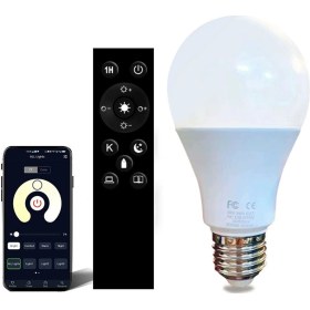 Resim Yuntech01 E27 Uydu Armatürü 12w Akıllı Led Işık, Uzaktan Kumanda İle Çift Renkli Dimmable Ve Renk Değiştirilebilir Ampul 