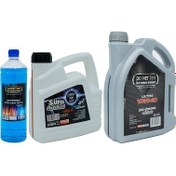 Resim 10W40 Motor Yağı 4 Litre + Kırmızı Antifriz 3 Litre + Cam Suyu 2022 