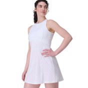 Resim Sweaty Betty Racket Tennis Dress Kadın Beyaz Elbise 