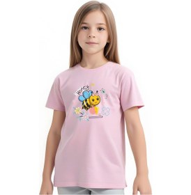 Resim Fyk Kids Kız Çocuk Honey Baskılı Tişört Pembe 