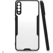 Resim Huawei P30 Lite Kılıf Lens Korumalı Hibrit Ince Silikon Kapak 
