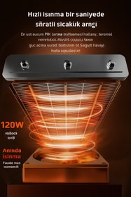 Resim Genel Markalar 1200W Akıllı Isıtıcı ve Nemlendirici | PTC Seramik Hızlı Isıtma | Sessiz, Güvenli, 3 Kademeli Fan 