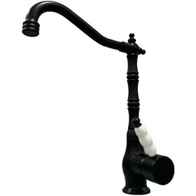 Resim Armour Armatür Siyah Rustik Mutfak Eviye Bataryası 