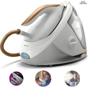 Resim Philips 7000 Seri Buhar Kazanlı Ütü | Güçlü Buhar Teknolojisi | Optimaltemp Teknolojisi ile Sıfır Yanık Riski + Tiftik Toplayıcı 