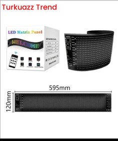 Resim Genel Markalar Pixel Led Panel Dijital Ekran Yazı ve Animasyon Eklenebilen Telefon Kontrollü Yapışkanlı 16*96 Led 