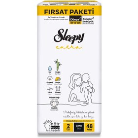 Resim Sleepy Extra Bebek Bezi Fırsat Paket 2 Mini 48 Adet - Standart / Standart 