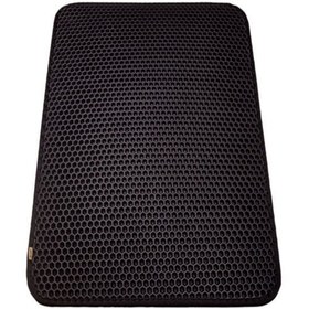 Resim Cattie Altıgen Model Kum Toplayıcı Fonksiyonel Kedi Paspası Medium Siyah 37x50 Cm 