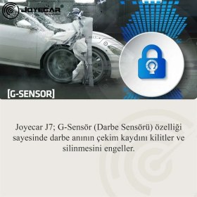 Resim Joyecar 7 Inç Dikiz Ayna, Araç Içi Kamera IPS Dokunmatik Ekran Dual Lens Full Hd 