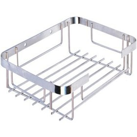 Resim Prestij Paslanmaz Kare 304 Kalite Şampuanlık Tekli 22x15 Cm 