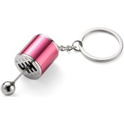 Resim Yunboo Kırmızı Metal Mekanik Vites Anahtarlık - Araba, Motosiklet, Bisiklet Ve Çanta Dekorasyonu 