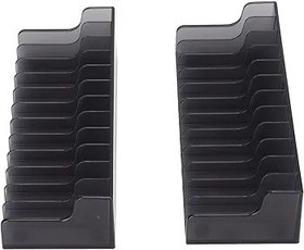 Resim Nintendo Switch Lite için 2 Paket Oyun Depolama Braketi (24 CD Diskine kadar), Oyun Oyun Blu-Ray Diskleri için Oyun Tutucu Raf Düzenleyici 