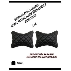 Resim Opel Meriva B 2010-2017 Boyun Yastığı Siyahderi Siyahdesen 2 Ad. Siyah 